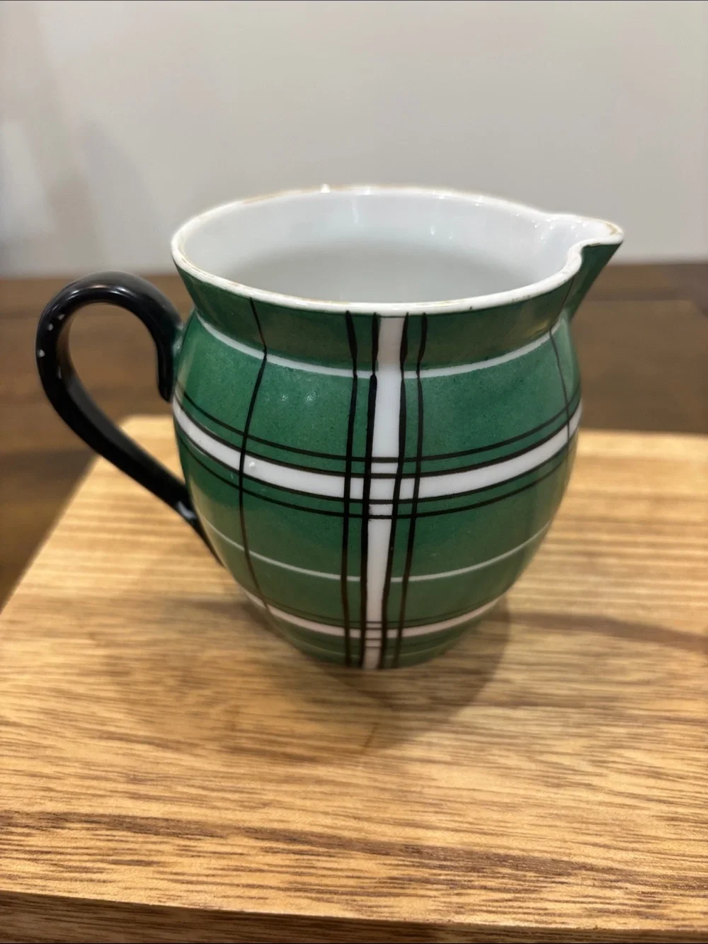 MCM Plaid Austrian Creamer